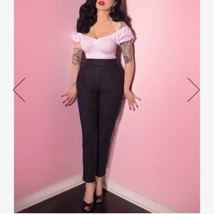 Denim Cigarette Pants Micheline Pitt/ used